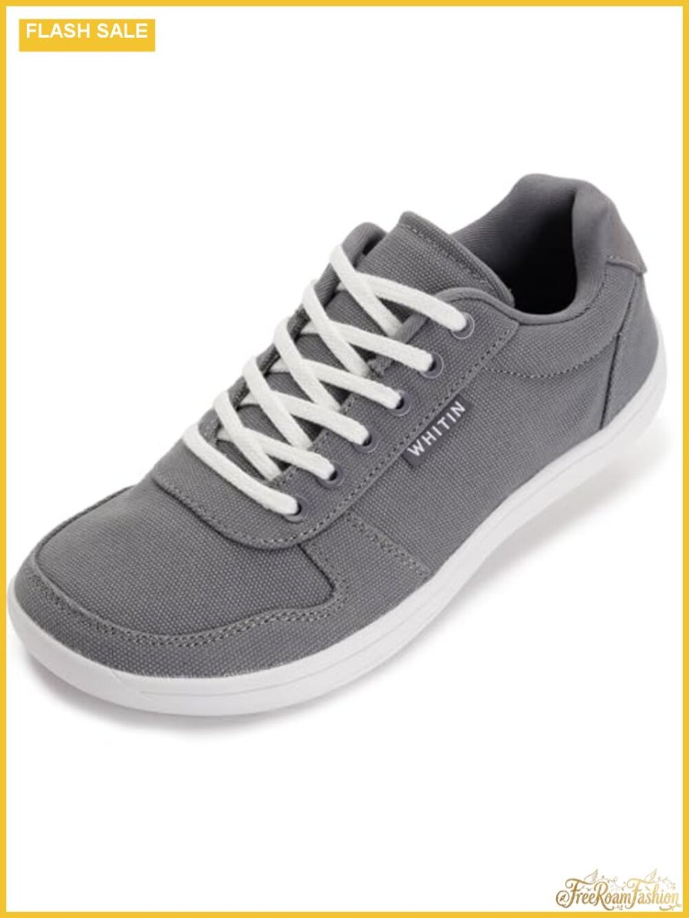 Minimalist Barefoot Shoes Wide Toe Box Zero Drop Canvas Sneakers